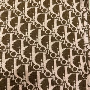 Dior Oblique Brown Pink Scarf Reversible